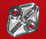 Fuel Block off plate 250 292 Chevy Six Custom ball milled
